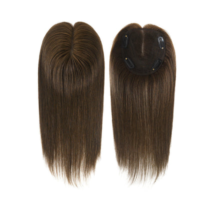 4.5x5-inch Durable Lace Hair Toppers 12" Human Hair Pieces for Women