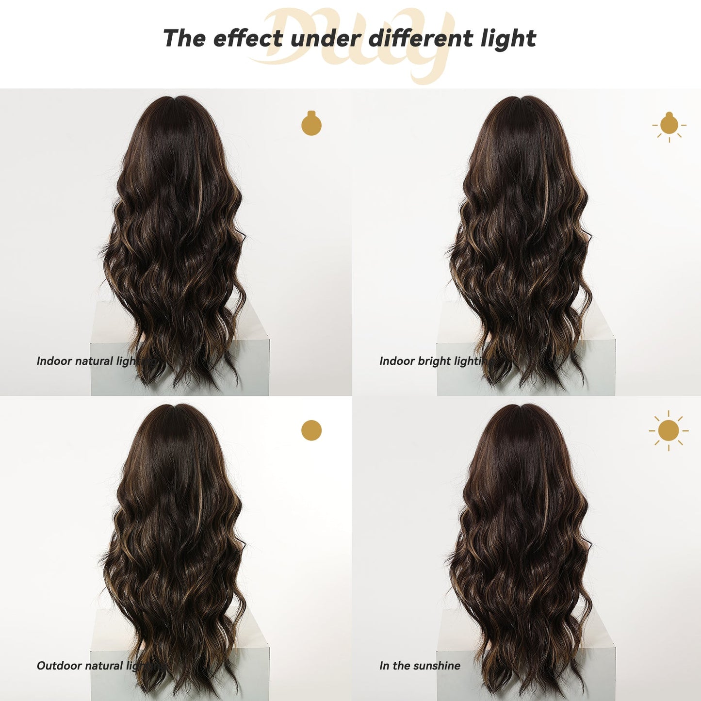 Restocked! Loni Plus C-DWY New Technology! Bionic Silk Top 24-Inch Long Wave Light Brown Glueless Synthetic Wig