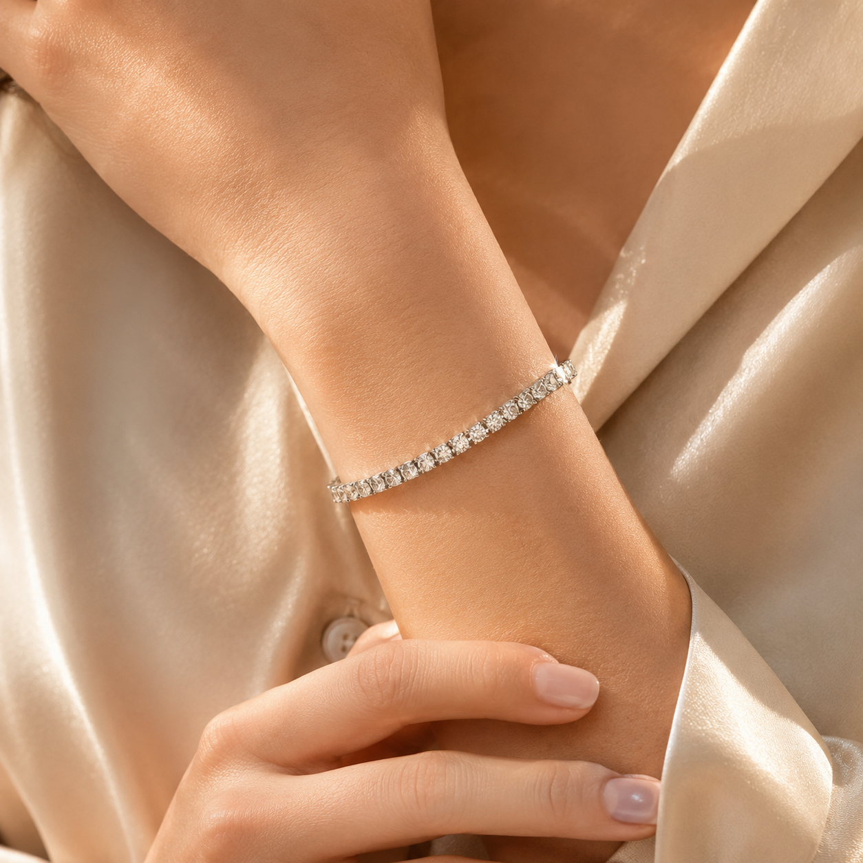 Tennis Moissanite Bracelet