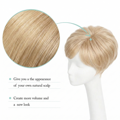 Breathable Short Hair Topper For Women - Effortless Beauty, Instantly