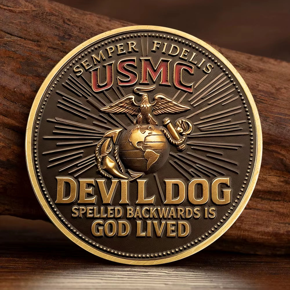 ❤️Devil Dog USMC 250th Birthday Commemorative Cover 🎁 Free Honor Coin With Every Cap Purchase