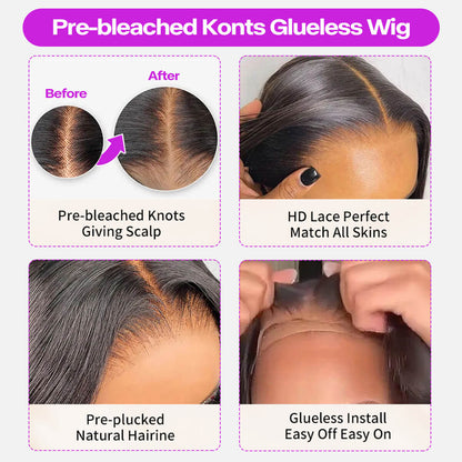Straight Human Hair Wig | 6x5 HD Lace | Glueless Wear & Go | 250% Density - Lumma