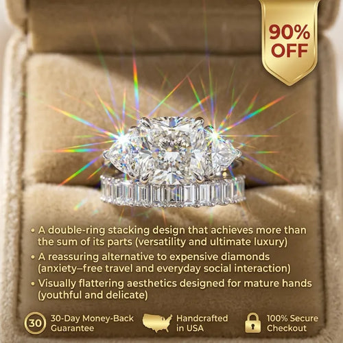 Double the Brilliance: The Perfect Stackable Silhouette for the Modern Elegant Woman--Last Day Sale-90% OFF🔥