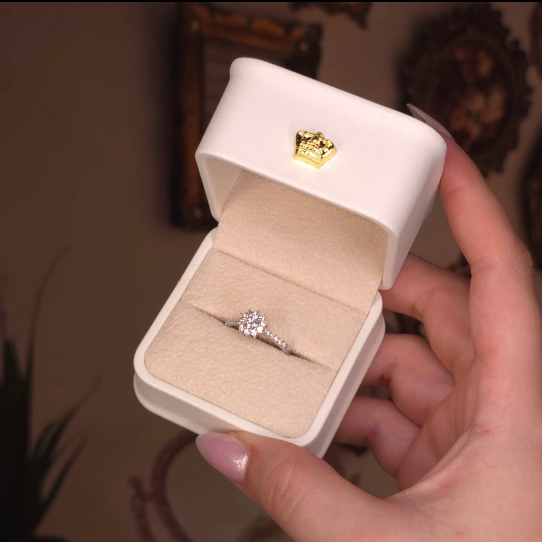 Moissanite Adjustable Ring