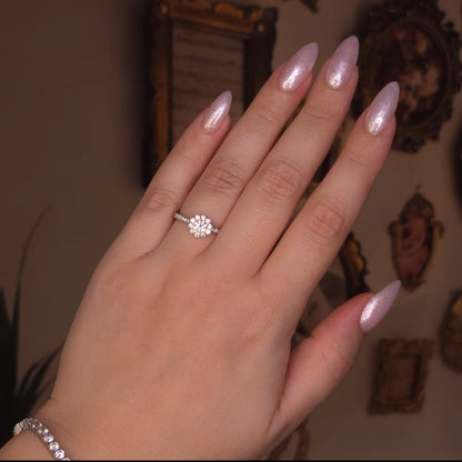 Moissanite Adjustable Ring