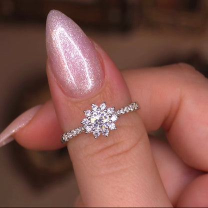Moissanite Adjustable Ring